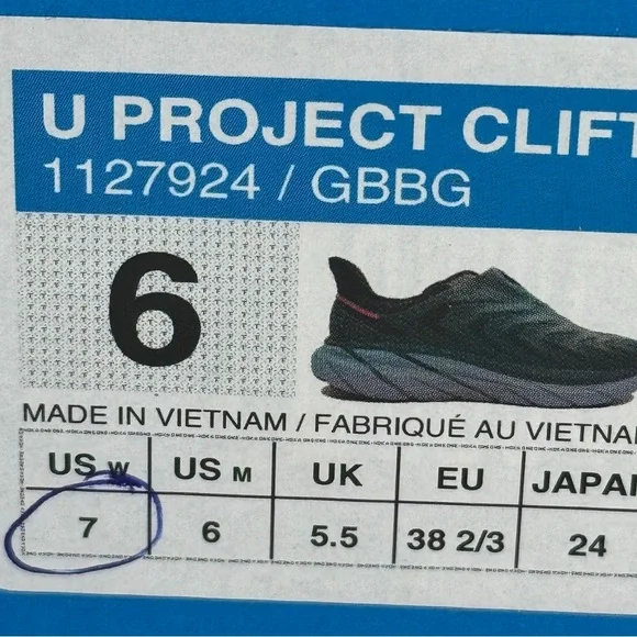 NWT Hoka Project Clifton Goblin Blue Navy GBBG Unisex Sneakers Shoes
